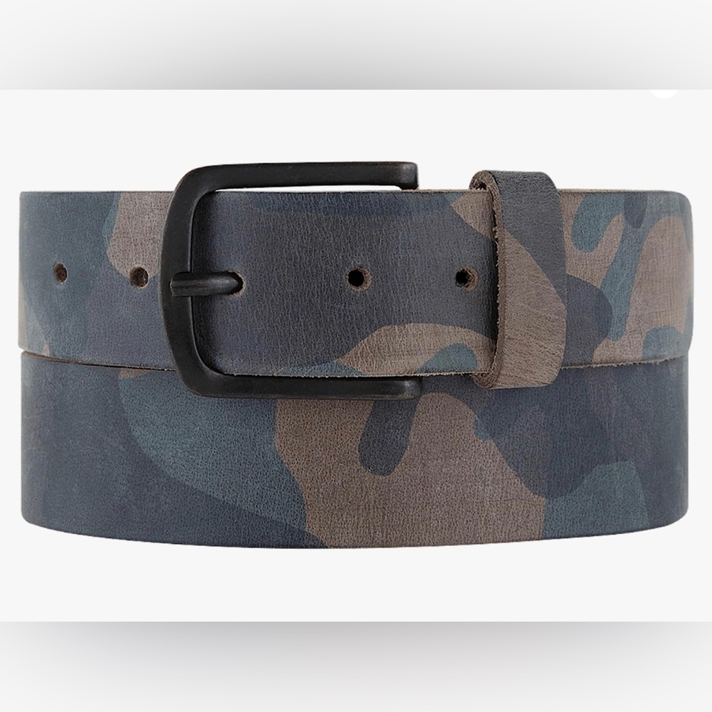 NWT Amsterdam Heritage Men's Leather Camouflage Belt L/XL